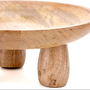 Ensaladera de madera desechable de gran calidad con mesa de tallo, decoración del hogar para festivales, fiestas de uso diario - Product Image 1