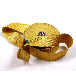 Vente en gros Tresse en mylar en or de qualité supérieure Garnitures de fil d'or uniformes Tresses - Product Image 1
