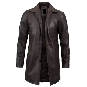 Manteaux en cuir vintage pour hommes de qualité supérieure, faible MOQ, prix de gros, manteaux en cuir vintage de luxe - Product Image 3