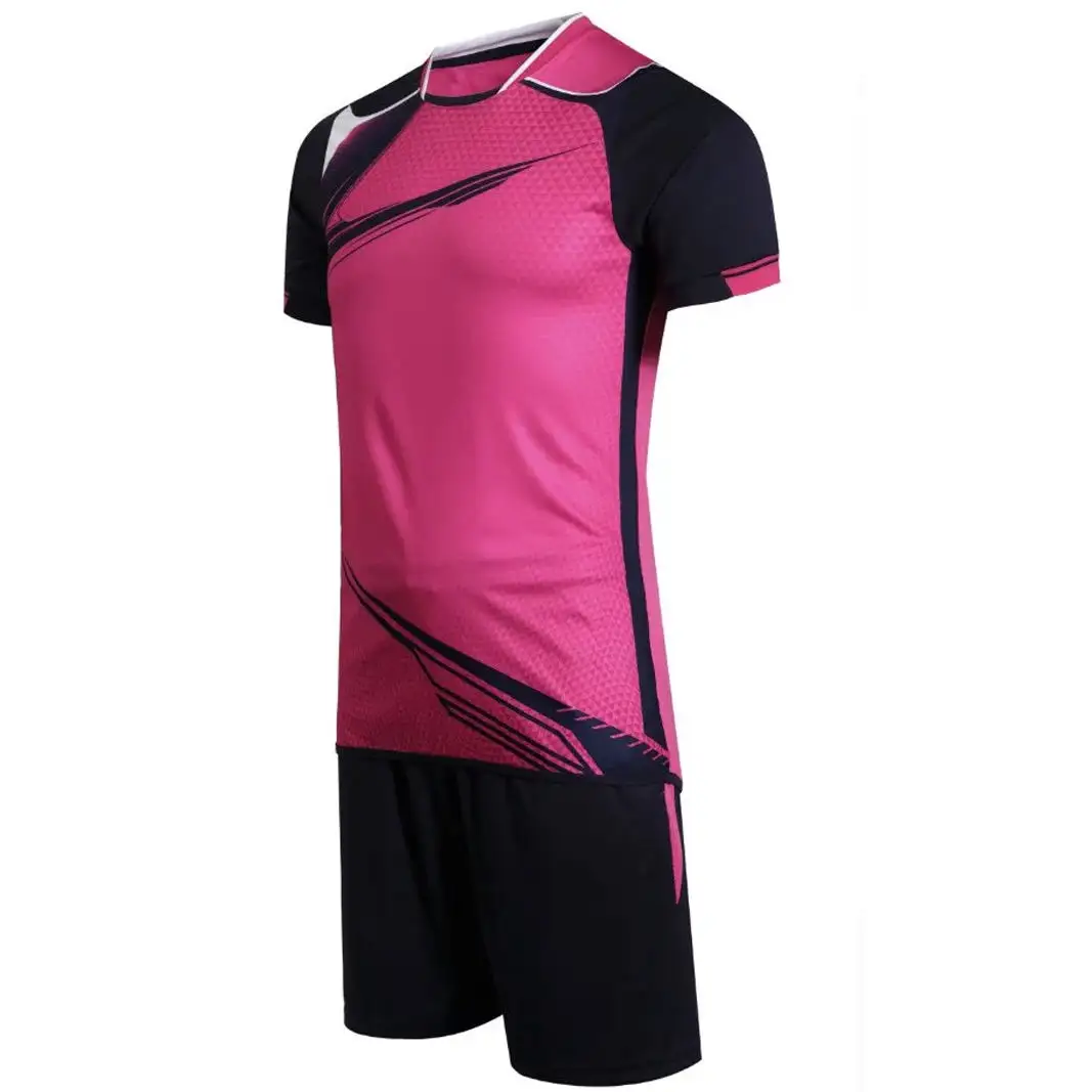 Ucuz futbol üniformaları ekipleri için fabrika doğrudan satış futbol üniforma özel baskı polyester örgü futbol forması üniforma