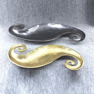 Plateau de service en métal pour Snacks et Fruits, nouveau Design, décoration de Table à manger, plateau et bol de service en aluminium fini brut - Product Image 4