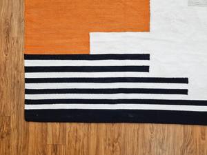 Alfombra de algodón tejida a mano de estilo marroquí moderno con mechones y lavable para decoración del hogar para sala de estar dormitorio comedor - Product Image 3