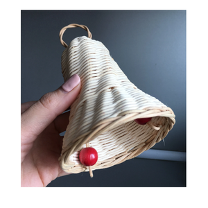 Hot Deal 2024: Cloche en rotin de Noël fabriquée à la main, parfaite pour les décorations de vacances rustiques, la maison et les événements - Product Image 5
