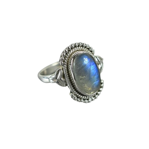 Moonstone Gemstone <b>Ring</b> Jewelry for Women <b>Silver</b> <b>Boho</b> Style Jewelry 925 Sterling <b>Silver</b> Trending Handmade <b>Ring</b> Gift for Her - Product Image 1