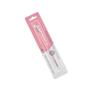 Empujador de Uñas de Acero Inoxidable con Cuchilla Triangular de Doble Punta, Reutilizable, para Remover Esmalte Acrílico y Gel, Calidad Premium - Product Image 1