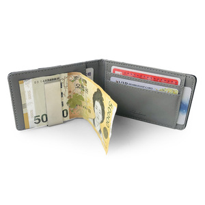 Portefeuille en acier inoxydable pour homme avec motif croisé, clip à dollars, porte-cartes de crédit, porte-carte d'identité, sac pour homme, portefeuille en métal - Product Image 3