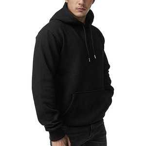 Offre Spéciale 100% Pure Laine Pull Tricoté Kangourou Poche À Capuche pour Hommes Usine En Gros Personnalisable pour Hiver Hoodies - Product Image 2