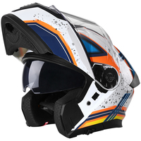 Casque de moto modulaire pour adultes avec coque ABS avancée, double visière relevable, pour la course sur route, pour hommes et femmes
