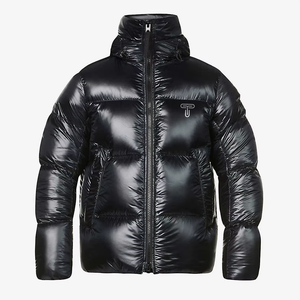 เสื้อแจ็คเก็ตวาร์ซิตี้ผู้ชายคุณภาพสูงสำหรับฤดูหนาว แบบหนา คอทรงกรวย ผ้าฟลีซกันลม สำหรับกิจกรรมกลางแจ้ง พร้อมโลโก้ด้านหน้า ดีไซน์แบบแพทช์เวิร์ค สไตล์สตรีท - Product Image 1