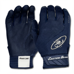 OEM Custom Logo Print Goatskin Leather Baseball Batting Gloves Breathable Anti Shock Professional Unisex Softball Batting Gloves - Product Image 3