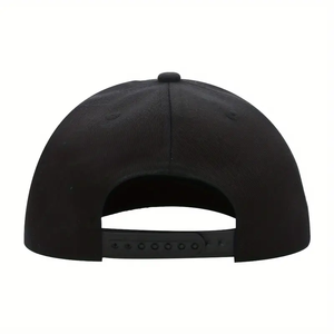 Casquette de baseball de sport personnalisable à 6 panneaux Chapeau ajusté vintage noir de haute qualité Logo brodé pour le ski en plein air - Product Image 2