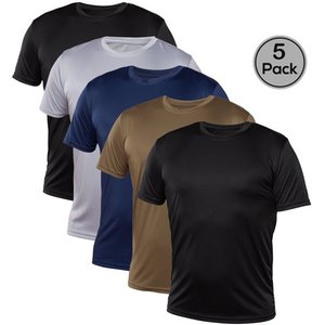 Blank Activewear, <b>5</b> <b>Pack</b> <b>Men's</b> Crew Neck Performance <b>T</b>-<b>Shirt</b>, XS to 4XL - Product Image 5