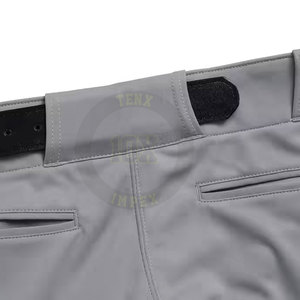 Pantalones de béisbol OEM con bolsillo lateral de cintura ajustable y servicio de impresión personalizado - Product Image 5