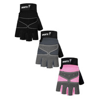 Guantes de gimnasio ajustables de alto rendimiento para niños Guantes de medio Dedo de gel antideslizantes para ciclismo Gimnasio Entrenamiento Fitness Casual al aire libre