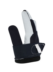 Gants d'assemblage en peau de chèvre avec doublure en polaire, bande élastique - Product Image 2