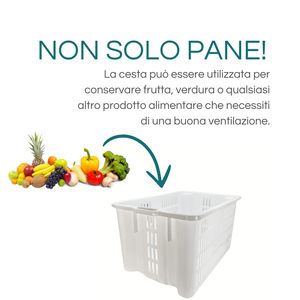 Plastica bianca 3-paniere Set 65 litri per panifici pizzerie 63x44x34 cm conservazione pane fresco - Product Image 3