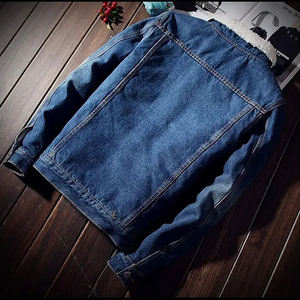 แจ็คเก็ตยีนส์คอตั้งสำหรับผู้ชาย แบบสั่งทำพิเศษ ขายส่ง ทนทาน เป็นมิตรกับสิ่งแวดล้อม กันลม - Product Image 3