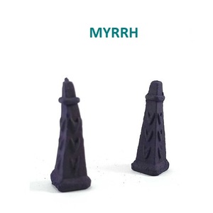 Cônes d'encens à reflux carrés en myrrhe biologique, approvisionnement en vrac à bas prix (violet) - Product Image 1