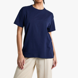 Camiseta de algodón 100% de alta calidad, proveedor de ropa de calle, camiseta Unisex de Hip Hop, camiseta de gran tamaño para mujer - Product Image 5