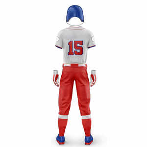 Vente en gros de vêtements de sport uniformes de baseball pour hommes de taille adulte uniformes de baseball pour hommes de couleur unie sur mesure - Product Image 5