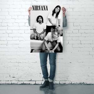 Modern Style Nirvana <b>Poster</b> Paper Design for Bathroom Decor - Product Image 1
