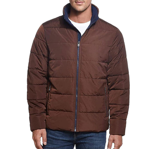 2025 Factory Wholesale Custom Logo Men Coated Puffer Jacket High Quality Fabric New Fashionable <b>Stand</b> Hooded Reasonable Price - Product Image 6