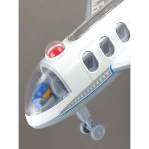 Avión de Juguete Bharat HTH de Plástico para Niños con Alas Plegables, Funciona con Fricción, Incluye Figura de Piloto, por UA TOYS - Product Image 5