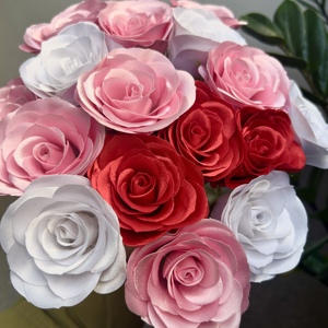 Fiore <span class=keywords><strong>di</strong></span> Tessuto Eterno Fai-da-Te per Matrimoni, Rosa in <span class=keywords><strong>Raso</strong></span> Fatta a Mano, Fiore <span class=keywords><strong>di</strong></span> Nastro per Decorazione Bouquet - Product Image 6