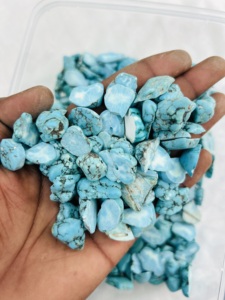 ราคาขายส่ง หินกรวดธรรมชาติ เกรด AAA คริสตัลเทอร์ควอยซ์ หินควอตซ์ขัดเงา หินประดับอัญมณี รับสั่งทำ - Product Image 4