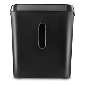 Déchiqueteuse de papier électrique à coupe transversale pour usage domestique et professionnel, déchiquette cartes et CD, capacité 8L, bande de 6 mm, noire - Product Image 2