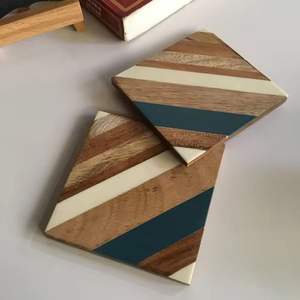 Posavasos de mesa de nuevo diseño, alfombrillas hechas a mano más vendidas, juego de posavasos de resina - Product Image 6