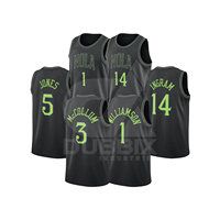 Prix Spécial 2024-25 Maillot de Basket-Ball de la Nouvelle-Orléans Haute Qualité Logo Personnalisé Cousu Broderie 3D Anti-Bactérien Sans Manches 100%