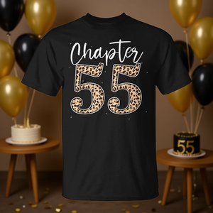 T-shirt à imprimé léopard pour femmes, chapitre 55, pour le 55e anniversaire - Product Image 3