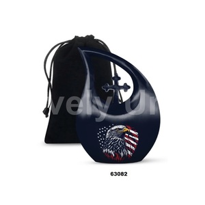 Urne pour adulte de crémation volante d'aigle de larme de souvenir unique de meilleure vente pour des cendres humaines avec le sac libre de velours - Product Image 4