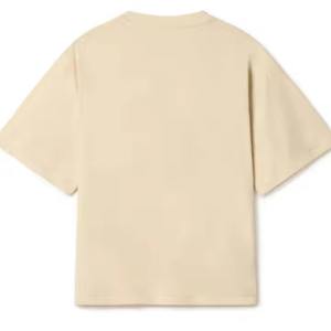 T-shirt personnalisé en coton 100% pour homme, 120G, col rond oversize avec épaules tombantes, imprimé et brodé - Product Image 2