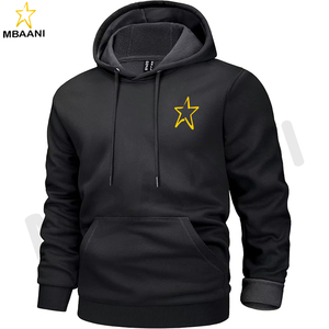 Sweat-shirts à capuche pour hommes en noir - Product Image 1