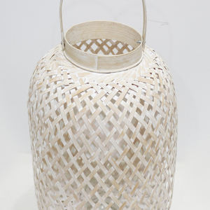 Eco-Friendly Handwoven Vintage <b>Rattan</b> <b>Lantern</b>, Decorative Rustic Style Candle Holder for Home Decoration - Product Image 3