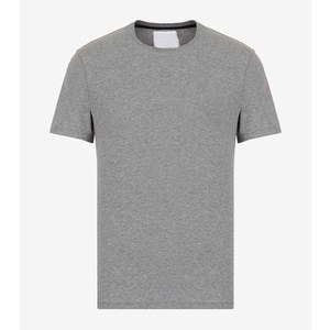 T-shirt personnalisé en mélange de trois tissus gris chiné pour homme, coupe ample, coupe régulière, avec impression de logo de marque, t-shirts personnalisés de couleur - Product Image 6