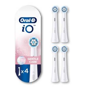 Cabezales de repuesto para cepillo de dientes eléctrico Oral-B iO Series Gentle Care, para un cepillo de dientes eléctrico Oral-B, 4 unidades, blanco - Product Image 1