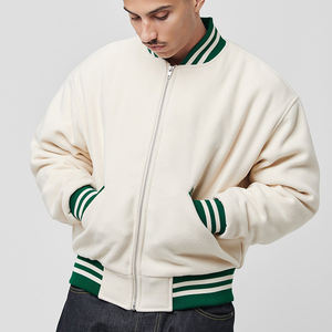 Chaqueta de Béisbol con Logotipos Bordados Personalizados de Alta Calidad Fighting Ant, Chaqueta Varsity para Hombre en Tallas Grandes - Product Image 4