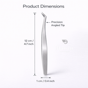 Pinzas Plateadas para Extensión de Pestañas, Acero Inoxidable, Precisión, Volumen, Aislamiento, Herramienta para Pestañas con Caja, Empaque OEM al por Mayor - Product Image 5