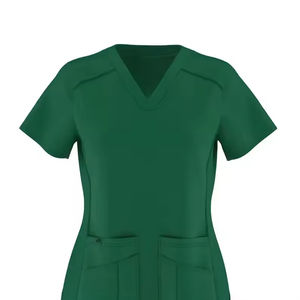 Nueva gran oferta Tops Pantalones rectos clínica de mascotas uniformes médicos conjuntos mujeres estiramiento uniforme médico verano, Hospital Scrubs - Product Image 3