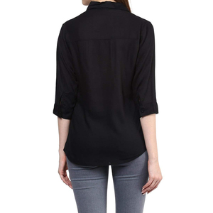 Chemise à col rabattu de la meilleure qualité sur mesure pour femmes Produit pour adultes à forte demande - Product Image 2