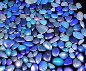 หินอัญมณีทรงหลวมสีฟ้าเปลวไฟแบบคู่จากออสเตรเลียขายส่ง - Product Image 3