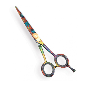 Ciseaux à cheveux en acier inoxydable sublimés Super Cut Outil de barbier durable avec poignée fantaisie Utilisation en salon New & Sharp Beauty Supply - Product Image 1