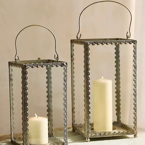 Linterna colgante de vela marroquí para el hogar, hoteles y restaurantes, diseño de tendencia, linterna de vela con color negro antiguo - Product Image 1