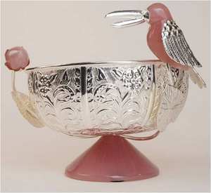 Bol de service de conception d'oiseau de luxe avec la base pour la table et la vaisselle de restaurant d'hôtel de maison - Product Image 5