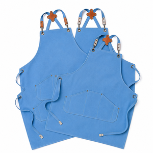 Tabliers de chef en toile robustes et réutilisables, personnalisables, avec poches, pour restaurants, cafés, salons de coiffure - Product Image 1