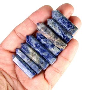 Vente en gros de porte-crayons en pierres précieuses polies faites à la main de qualité supérieure, sodalite, propriétés métaphysiques, objets de collection d'art, Khambhat MUNTAHA - Product Image 3