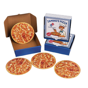 Unique 3.5g Smell Proof Resealable Exotic Pizza Die <b>Cut</b> Reusable Closure 35 Mylar Bags and Box Set Mylar Bags With Boxes - Product Image 1